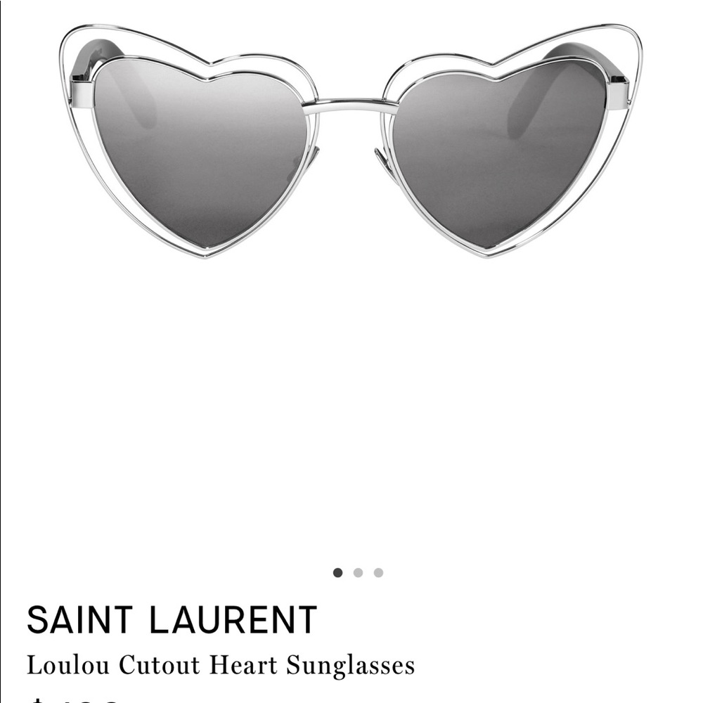 YSL LouLou cutout heart glasses